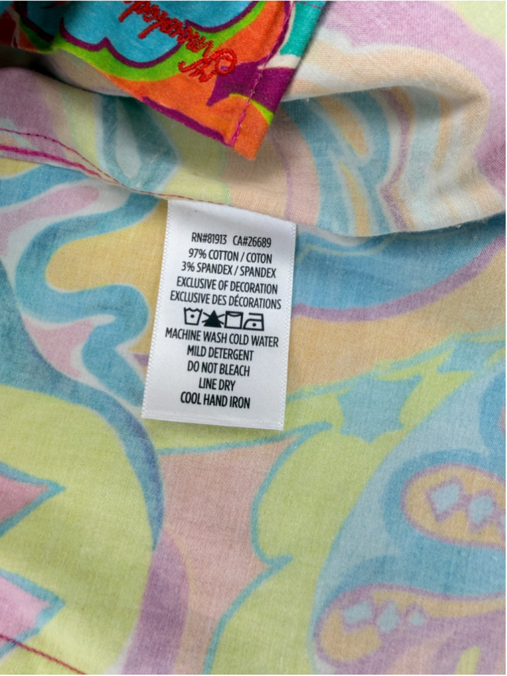 Robert Graham Women’s S Long Sleeve Button Down Shirt Colorful Paisley Floral - Picture 6 of 13